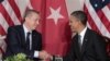 President Barack Obama, right, shakes hands during a bilateral meeting with Prime Minister of Turkey Recep Tayyip Erdogan. (file)