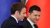 Ukrainian President Zelenskiy meets with French President Macron in Kyiv